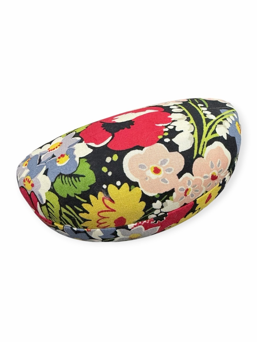 Vera Bradley Black Floral Large Clamshell Eyeglasses Sunglasses Case